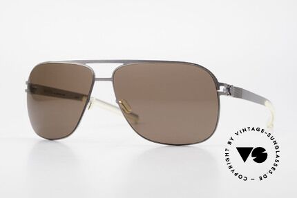 Mykita Luke Designer Sonnenbrille von 2008, original VINTAGE Mykita Herren-Sonnenbrille von 2008, Passend für Herren