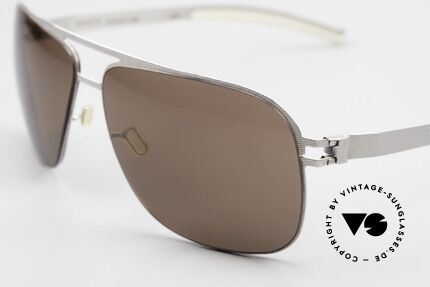Mykita Luke Designer Sonnenbrille von 2008, flexible Metallbrille; innovativ & elegant gleichermaßen, Passend für Herren