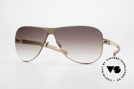 Mykita Ava Damen Designer Aviator Brille, original VINTAGE Mykita Damen-Sonnenbrille von 2007, Passend für Damen