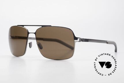 Mykita Troy Collection No 1 Mykita Brille, Collection No.1 Troy Shinysilver, brown-solid, Gr. 58/15, Passend für Herren