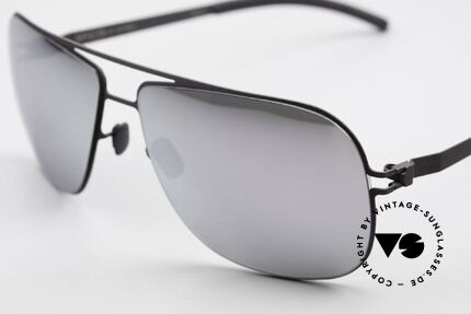 Mykita Rolf Promi Sonnenbrille Verspiegelt, innovativ flexible Metallfassung: eine Größe passt allen, Passend für Herren und Damen