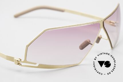 Mykita Chuck Futuristische Sonnenbrille, getragen von zahlreichen Promis und inzwischen selten, Passend für Herren und Damen