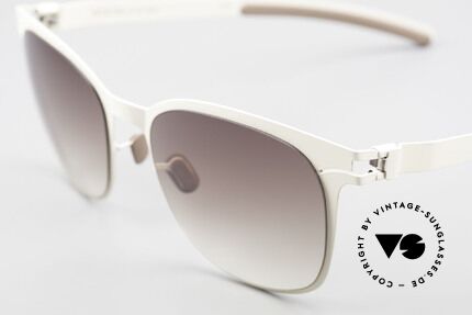 Mykita Greta Damen Sonnenbrille von 2009, tolle Rahmen-Kolorierung in "off-white" = cremefarben, Passend für Damen