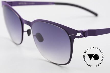 Mykita Greta Damen Designer Sonnenbrille, innovativ flexible Metallfassung: eine Größe passt allen, Passend für Damen