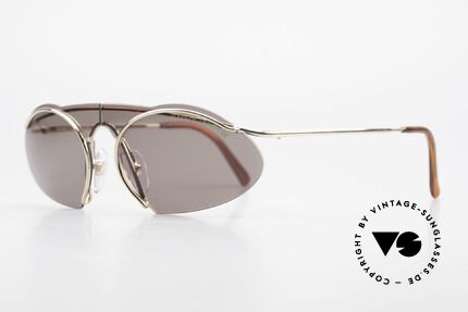 Porsche 5690 2 in 1 Sonnenbrille Zwei Styles, 2 komplett unterschiedliche Styles dank Wechselgläser, Passend für Herren und Damen