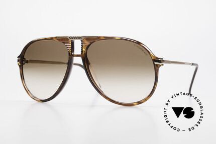 Carrera 5595 80er Brille Mit Extra Gläsern, original VINTAGE Carrera Sonnenbrille von 1984, Passend für Herren