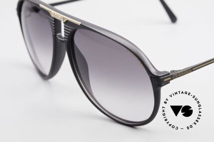 Carrera 5595 80er Brille Extra Sonnengläser, 2 Paar Gläser: 1x grau-Verlauf und 1x verspiegelt, Passend für Herren