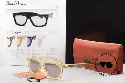 Paloma Picasso 1460 90er Original No Retrobrille, Sonnengläser (100% UV) und mit original P.P. Etui, Passend für Herren und Damen