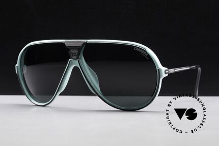Carrera 5593 80er Sportsonnenbrille Aviator, mit Carrera Wechselgläsern & original Carrera Etui, Passend für Herren