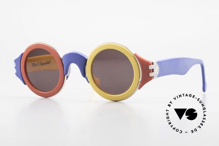 Karl Lagerfeld 3604 Bunte Runde 80er Brille Limited, runde bunte Designersonnenbrille von Karl Lagerfeld, Passend für Herren und Damen