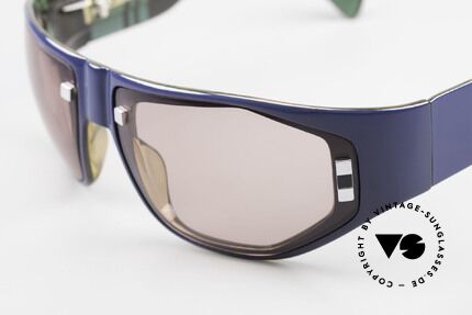 Paloma Picasso 3701 Wrap Around Sonnenbrille 90er, von 1990, doch das Optyl-Material glänzt wie neu, Passend für Damen