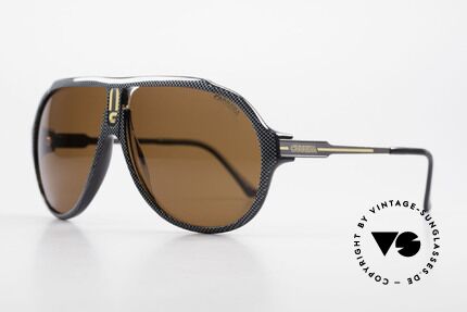 Carrera 5565 Alte Vintage Sonnenbrille 80er, langlebiges Optyl-Material (scheint nicht zu altern), Passend für Herren und Damen