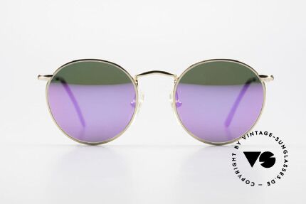 John Lennon - The Dreamer Pink Verspiegelte Sonnengläser, Model 'The Dreamer': Panto-Brille in 47mm Größe, Passend für Herren und Damen