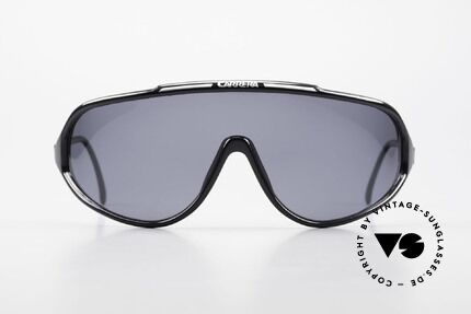 Carrera 5430 90er Sportbrille Polarisierend, Wasser- und Skisport-Sonnenbrille, "Panoramaschild", Passend für Herren