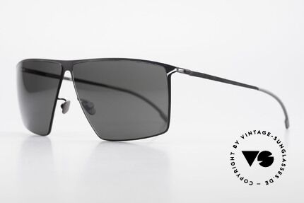 Mykita Amund Eckige Herren Sonnenbrille, Amund Black, black-solid ZEISS Gläser, LARGE Gr. 66/08, Passend für Herren