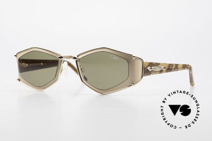 Cazal 912 Schlangenhaut Muster Brille, zauberhafte CAZAL Damen-Designersonnenbrille, Passend für Damen
