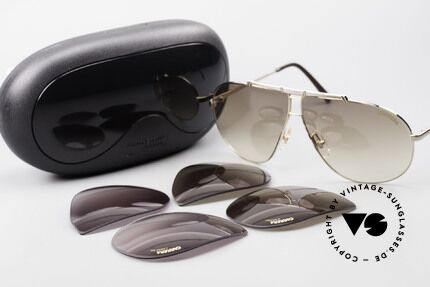 Carrera 5401 Small 80er Brille Mit 3 Paar Gläsern, Größe: medium, Passend für Herren und Damen