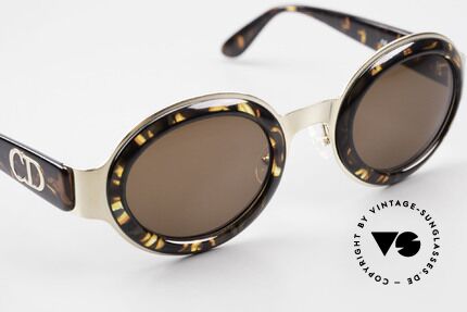 Christian Dior 2037 Runde Damensonnenbrille 90er, KEINE Retrosonnenbrille; eine alte vintage Rarität!, Passend für Damen