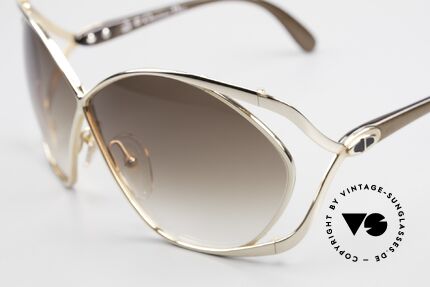 Christian Dior 2056 Damen Sonnenbrille Butterfly, vergoldete Fassung mit Sonnengläsern in braun-Verlauf, Passend für Damen Christian Dior 2056 Damen Sonnenbrille Butterfly, vergoldete Fassung mit Sonnengläsern in braun-Verlauf, Passend für Damen