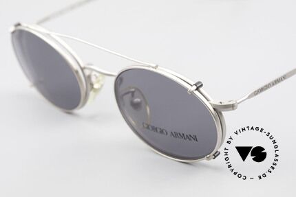 Giorgio Armani 131 80er Fassung Mit Sonnenclip, ungetragen (wie alle unsere vintage Designer-Gestelle), Passend für Herren und Damen