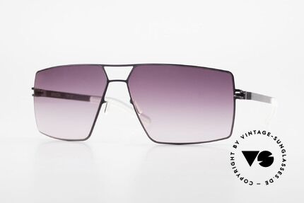 Mykita Viktor Designer Sonnenbrille Eckig, original VINTAGE Mykita Herren-Sonnenbrille von 2006, Passend für Herren