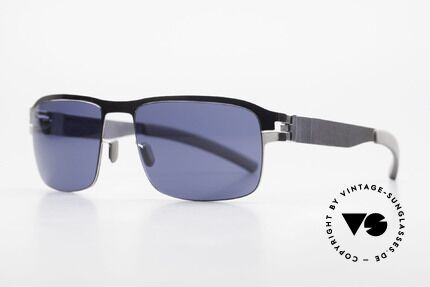 Mykita Lenny Sportliche Sonnenbrille Men, Collection No.1 Lenny Shinysilver, blue solid, Gr. 58/19, Passend für Herren