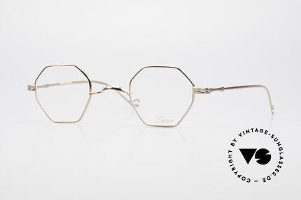 Lunor II 11 Eckige Pantobrille Vergoldet, LUNOR = französisch für "Lunette d’Or" (Goldbrille), Passend für Herren und Damen Lunor II 11 Eckige Pantobrille Vergoldet, LUNOR = französisch für "Lunette d’Or" (Goldbrille), Passend für Herren und Damen