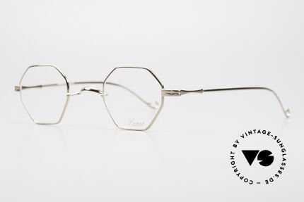 Lunor II 11 Eckige Pantobrille Vergoldet, Brillendesign in Anlehnung an frühere Jahrhunderte, Passend für Herren und Damen Lunor II 11 Eckige Pantobrille Vergoldet, Brillendesign in Anlehnung an frühere Jahrhunderte, Passend für Herren und Damen