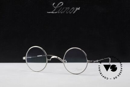 Lunor II 12 Kleine Runde Luxus Brille, Größe: extra small, Passend für Herren und Damen