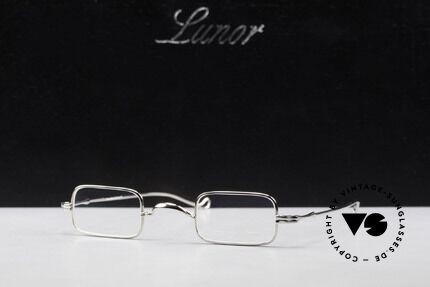 Lunor II 13 Eckige Luxus Fassung Platin, Größe: extra small, Passend für Herren und Damen