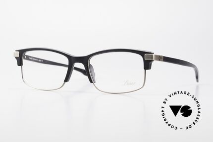 Lunor Combi V Mod 50 Designer Kombibrille Titanium, LUNOR Combi V Modell 50 AS (Antik Silber) Brille, Passend für Herren und Damen