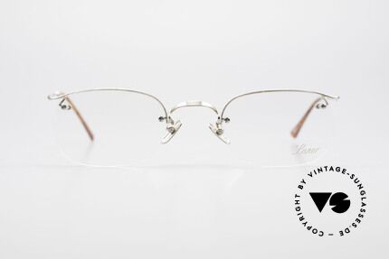 Lunor Classic One Halb Rahmenlose Vintage Brille, deutsches Traditionsunternehmen; made in Germany, Passend für Herren und Damen