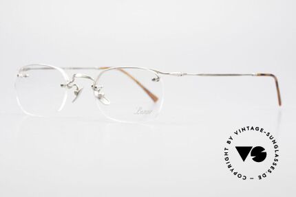 Lunor Classic One Halb Rahmenlose Vintage Brille, Brillendesign in Anlehnung an frühere Jahrhunderte, Passend für Herren und Damen