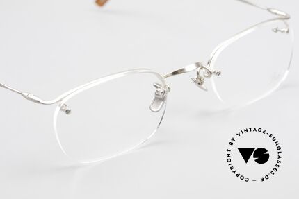 Lunor Classic One Halb Rahmenlose Vintage Brille, altes, ungetragenes LUNOR Einzelstück von ca. 1999, Passend für Herren und Damen