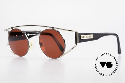 Neostyle Superstar 1 Steampunk Sonnenbrille 3D Rot, sehr edle Fassung in gunmetal, schwarz und gold, Passend für Herren und Damen Neostyle Superstar 1 Steampunk Sonnenbrille 3D Rot, sehr edle Fassung in gunmetal, schwarz und gold, Passend für Herren und Damen