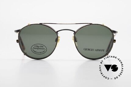 Giorgio Armani 132 Clip On Panto Sonnenbrille, weltbekannte Panto-Form; ein absoluter Klassiker!, Passend für Herren Giorgio Armani 132 Clip On Panto Sonnenbrille, weltbekannte Panto-Form; ein absoluter Klassiker!, Passend für Herren