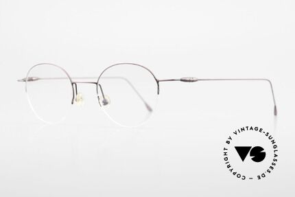 W Proksch's M61/12 Minimalistische Halbrandbrille, schlichtes Design & japanisches Qualitäts-Streben!, Passend für Herren und Damen