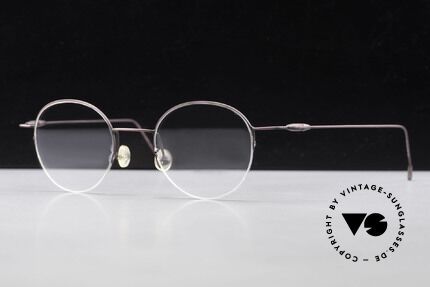 W Proksch's M61/12 Minimalistische Halbrandbrille, KEINE RETRObrille; ein circa 25 Jahre altes Unikat!, Passend für Herren und Damen