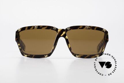 Paloma Picasso 3702 No Retro Sonnenbrille Original, spektakuläre Form mit temperamentvollen Muster, Passend für Damen