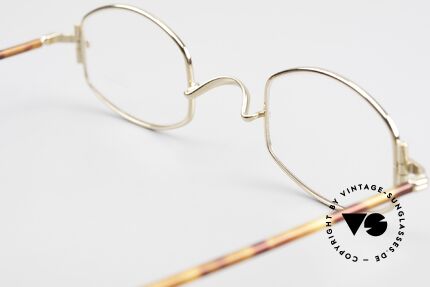 Lunor XA 03 Lunor Brille No Retro Vintage, die Front-Form wird als "liegende Tonne" bezeichnet, Passend für Herren und Damen