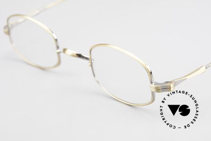 Lunor II 16 Lunor Brille Alter Klassiker, sehr interessante Rahmenlegierung in "antik gold", Passend für Herren und Damen