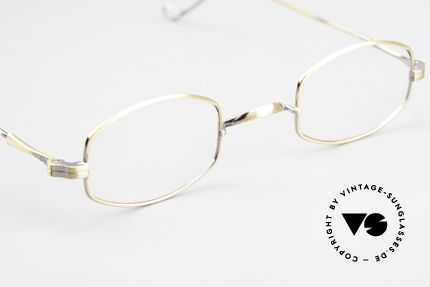 Lunor II 16 Alter Klassiker Antik Gold, die Front-Form wird als "liegende Tonne" bezeichnet, Passend für Herren und Damen