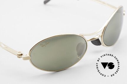 Ray Ban Orbs 9 Base Oval Gold Mirror B&L USA Brille, gold-verspiegelte Bausch&Lomb B&L Mineral-Gläser, Passend für Herren