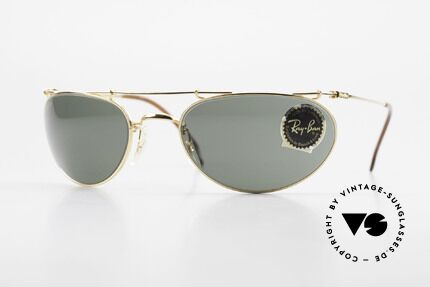Ray Ban Deco Metals Wrap Alte Bausch Lomb Ray-Ban USA, Modell aus der RAY-BAN Deco Metals Collection, Passend für Herren und Damen