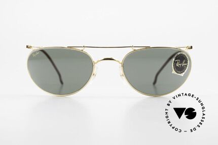 Ray Ban Deco Metals Wrap Alte Bausch Lomb Ray-Ban USA, vintage B&L Designersonnenbrille, made in USA, Passend für Herren und Damen