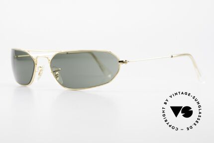 Ray Ban Fugitives Hexagon 90er Ray-Ban Bausch Lomb B&L, in gold mit d. legendären G15 B&L Mineralgläsern, Passend für Herren