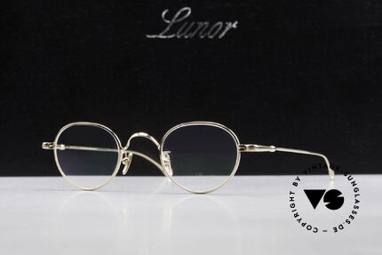 Lunor V 107 Metallbrille Herren Vergoldet, Größe: medium, Passend für Herren