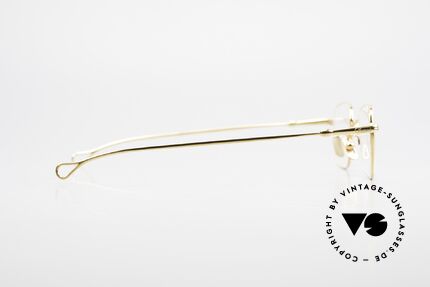 Lunor V 109 Lunor Herrenbrille Vergoldet, natürlich ungetragen und mit den Titan-Nasenpads, Passend für Herren