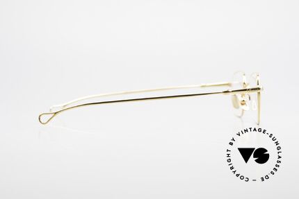 Lunor V 109 XL Herrenbrille Vergoldet, natürlich ungetragen und mit den Titan-Nasenpads, Passend für Herren