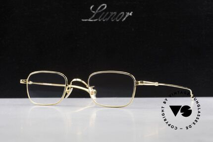Lunor V 109 XL Herrenbrille Vergoldet, Größe: extra large, Passend für Herren